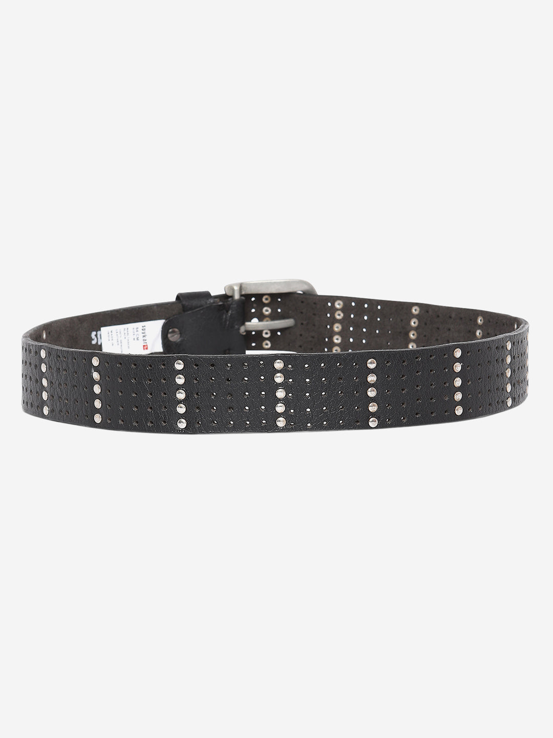 Spykar Men Black Leather Belt