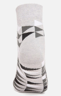 Men Premium Grey Ankle Length (Non Terry) Single Pair Of Socks- Underjeans By Spykar