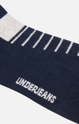 Men Premium Navy Ankle Length (Non Terry) Single Pair Of Socks- Underjeans By Spykar
