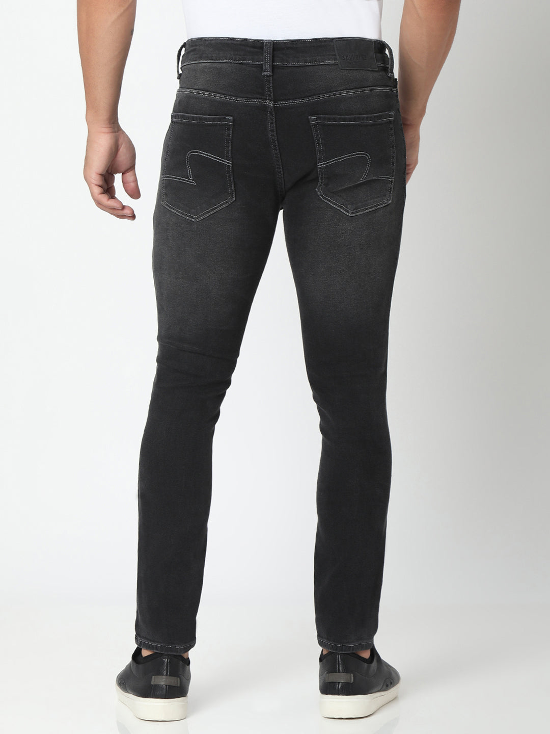 Spykar Men Grey Slim Fit Tapered Length Jeans (Kano)