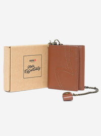 Spykar Men Light Brown Leather Wallet