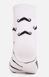 Men Premium White Ankle Length (Non Terry) Single Pair Of Socks- Underjeans By Spykar