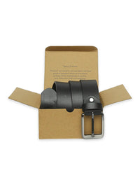 Spykar Men Black Leather Belt