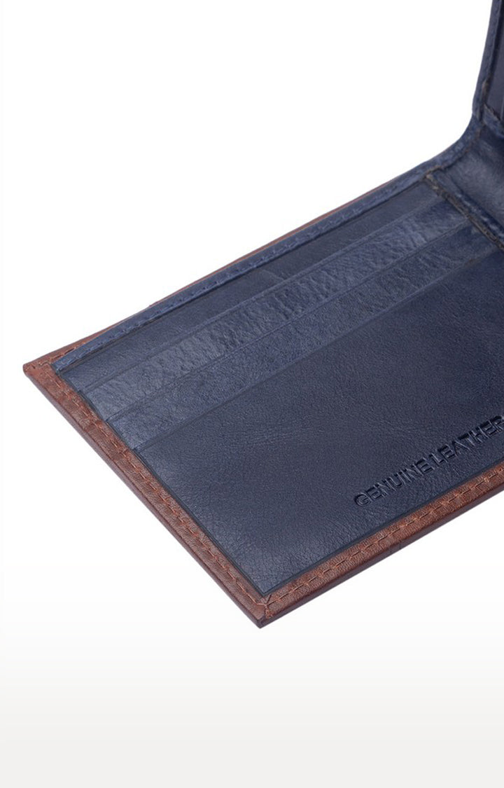 Spykar Men Tan Genuine Leather Wallet