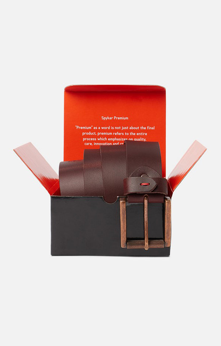 Spykar Men Purple Genuine Leather Belt
