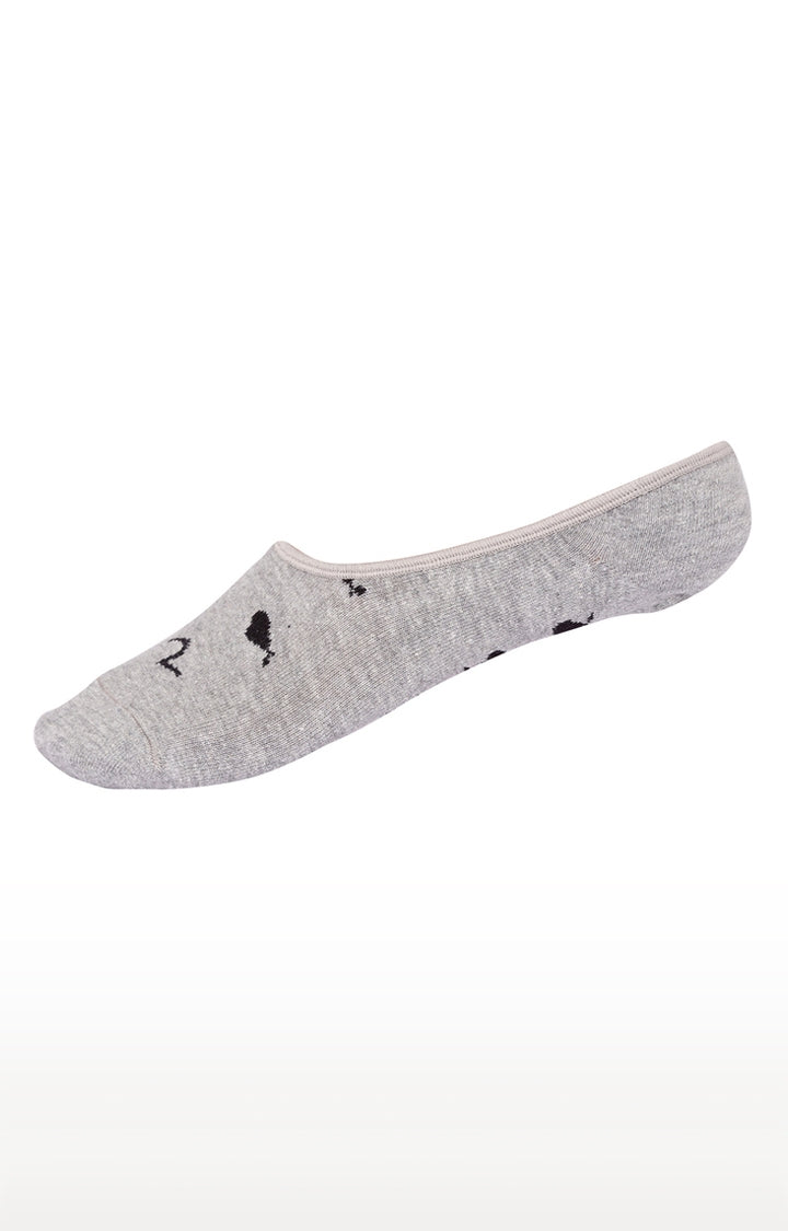 Spykar Navy and Grey Printed Socks - Pair Of 2