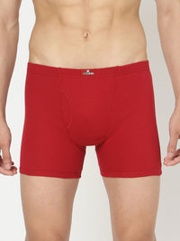 Men Premium Cotton Blend Maroon Trunk - (Pack Of 2)- Underjeans By Spykar