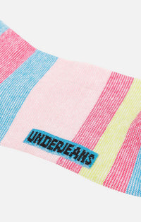 Men Premium Pink Ankle Length (Non Terry) Single Pair Of Socks- Underjeans By Spykar