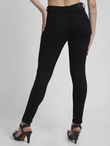 Spykar Women Black Lycra Super Skinny Fit Ankle Length Clean Look Jeans -(Alexa)