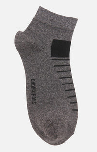 Men Premium Anthra Ankle Length (Non Terry) Single Pair Of Socks- Underjeans By Spykar