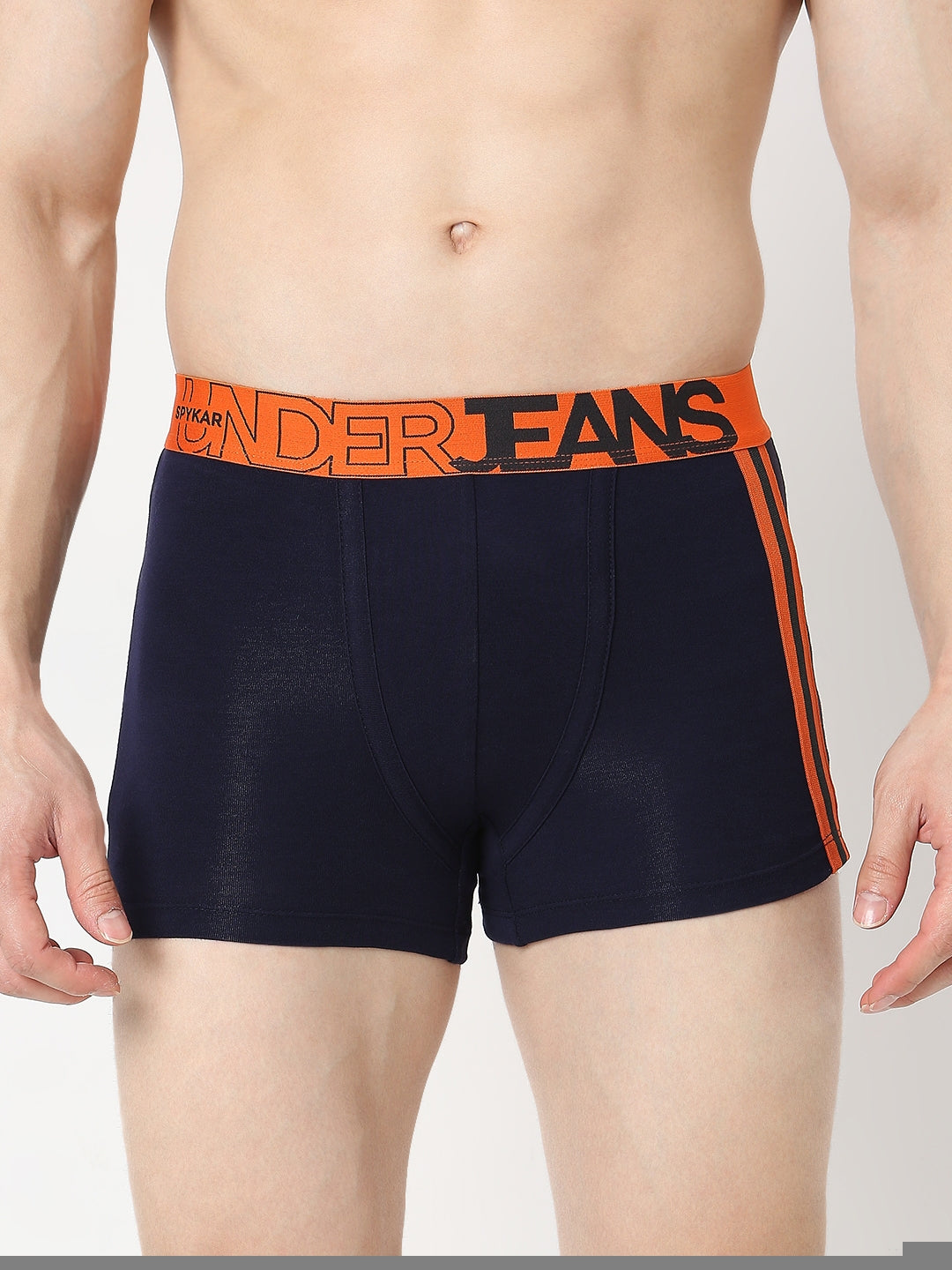 Underjeans by Spykar Men Premium Pack of 2 Navy - Grey Trunk