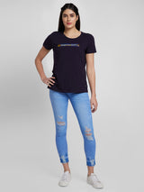 Spykar Women Mid Blue Lycra Slim Fit Regular Length Jeans (Alicia)