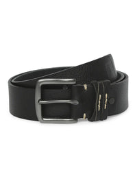 Spykar Men Black Leather Belt
