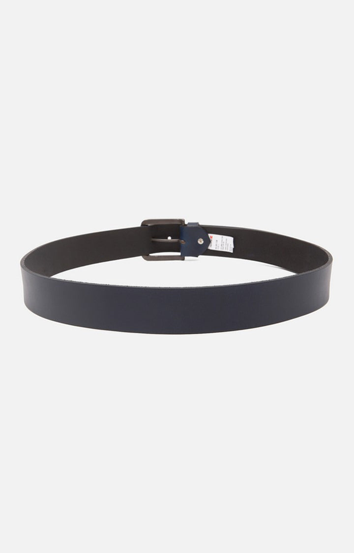 Spykar Men Navy Blue Genuine Leather Belt