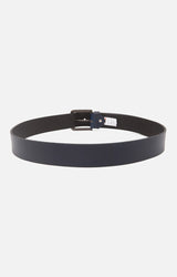 Spykar Men Navy Blue Genuine Leather Belt