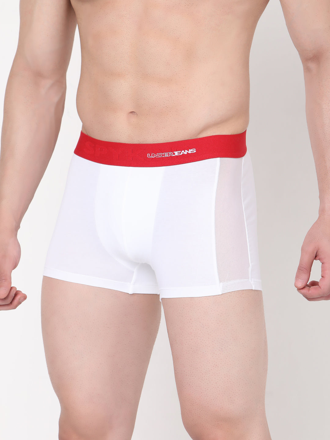 Underjeans By Spykar Men Premium Cotton Blend White Trunk - (Pack Of 2)