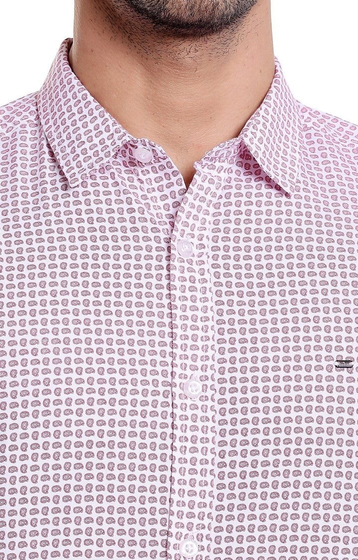 Spykar Men'S Pink Cotton Checked Casual Shirts