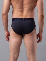 Underjeans By Spykar Men Premium Cotton Blend Grey Brief