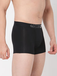 Underjeans By Spykar Men Premium Black Cotton Blend Trunk