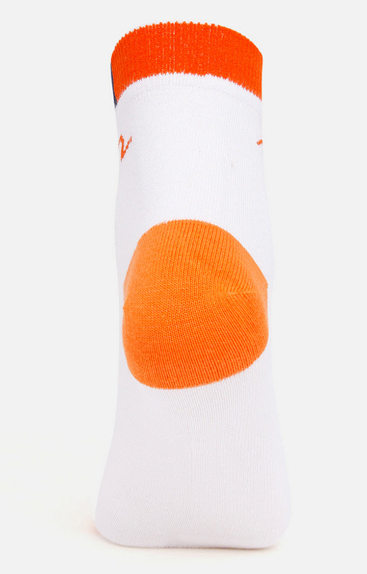 Spykar Green & Orange Solid Ankle Length Socks