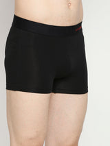 Men Premium Cotton Blend Black Trunk- Underjeans By Spykar