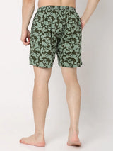 Underjeans By Spykar Men Premium Green Cotton Blend Regular Fit Boxer Shorts