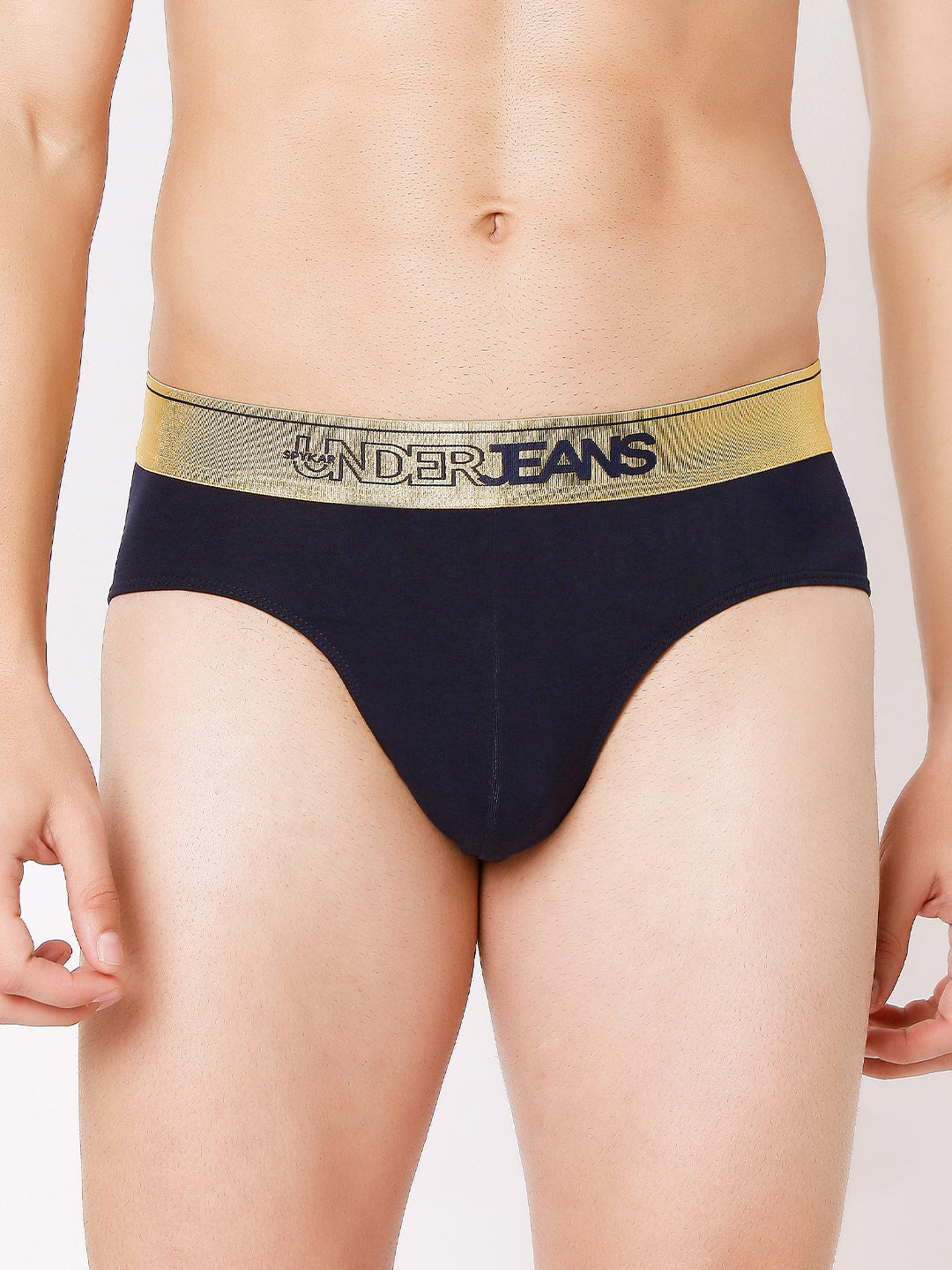 Underjeans By Spykar Men Premium Assorted Cotton Blend Brief (Pack Of 2)