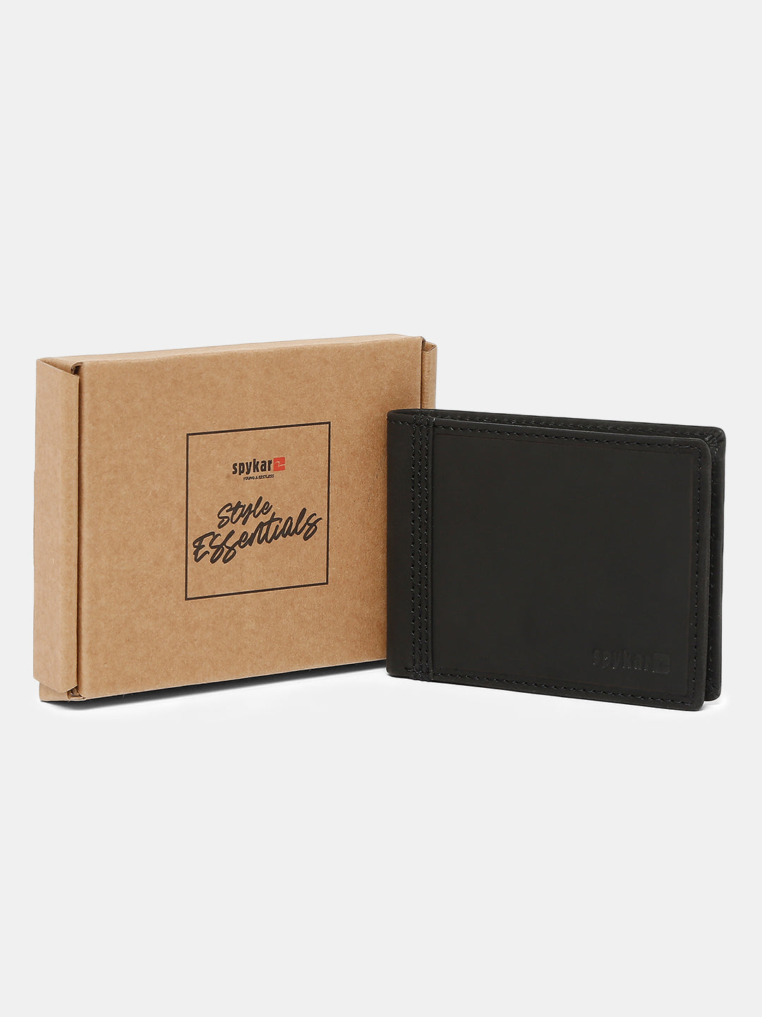 Spykar Men Black Leather Wallet