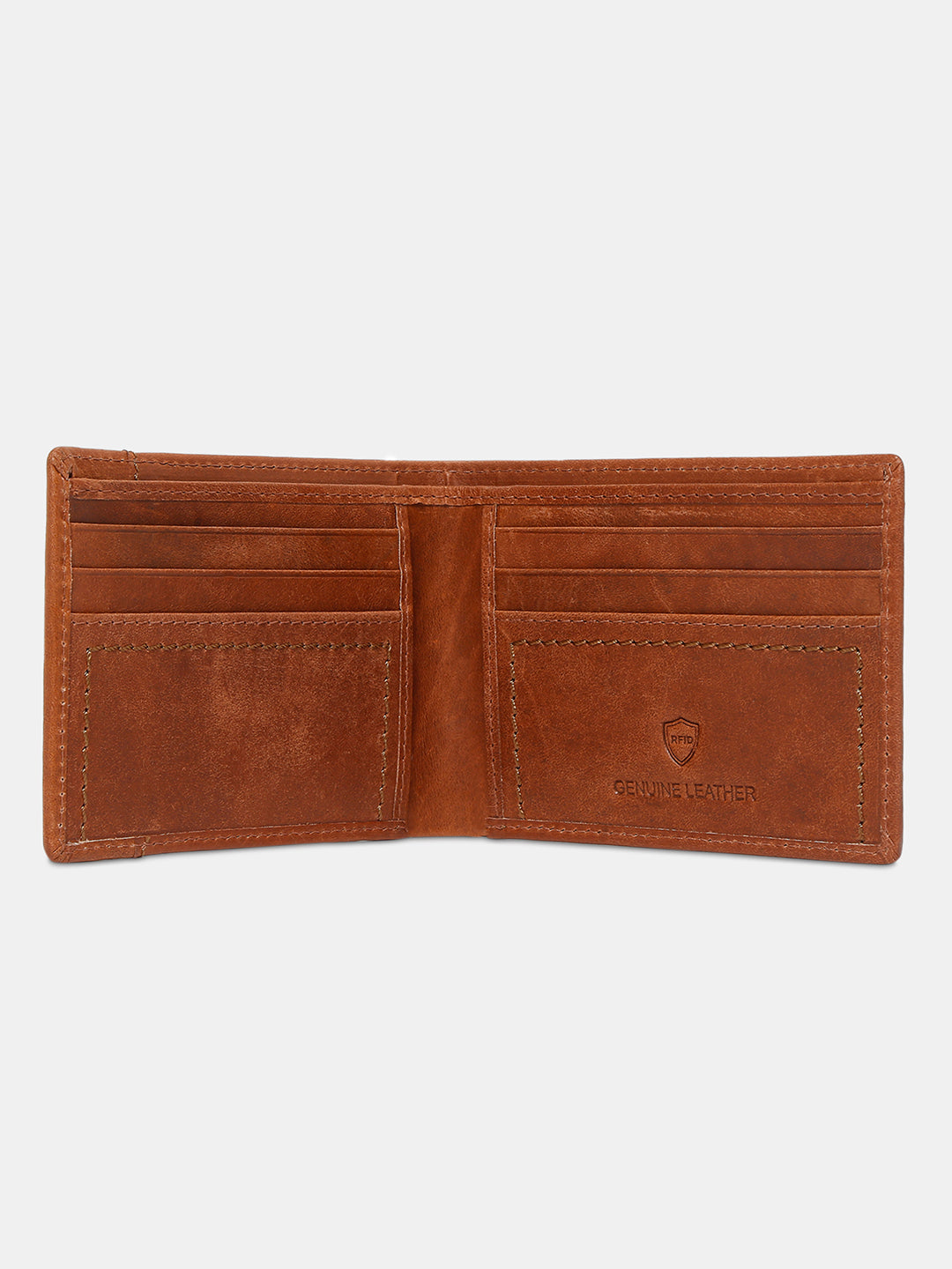 Spykar Men Brown Leather Wallet