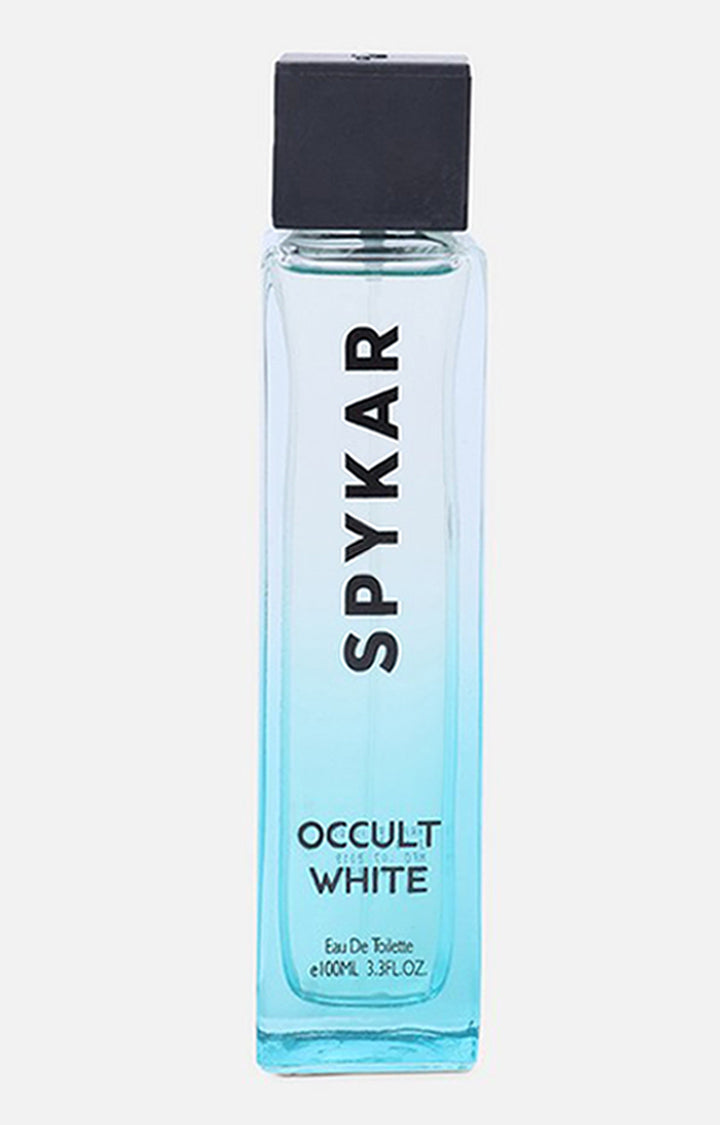 Spykar Black Belt (L) & Occult White Perfume Combo