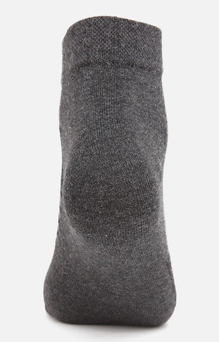 Men Premium Anthra Ankle Length (Non Terry) Single Pair Of Socks- Underjeans By Spykar