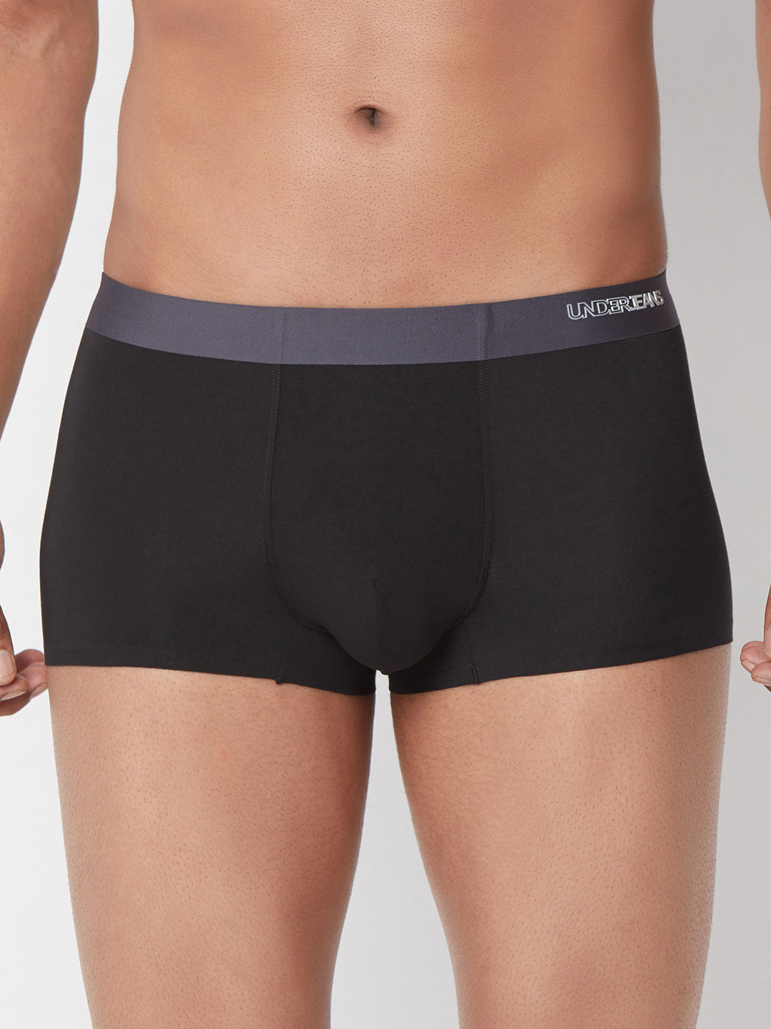 Men Navy Solid Super Premium Bonded Elastic Trunk - UnderJeans by Spykar