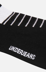 Men Premium Black Ankle Length (Non Terry) Single Pair Of Socks- Underjeans By Spykar