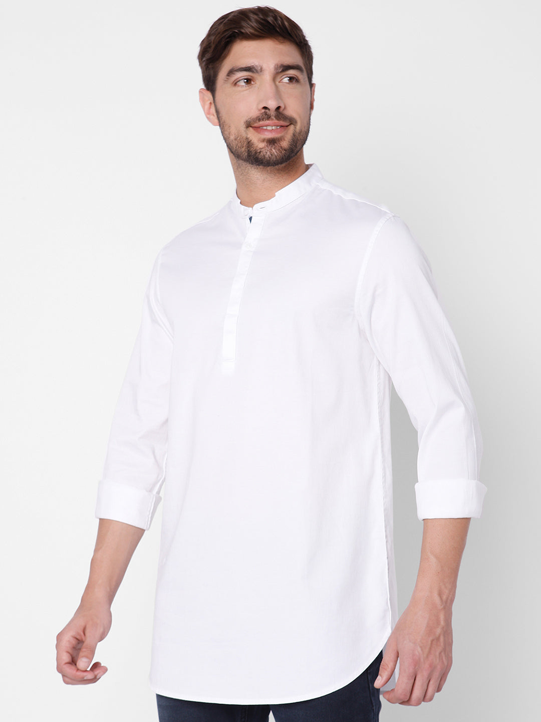 Spykar Men Cotton White Shirts