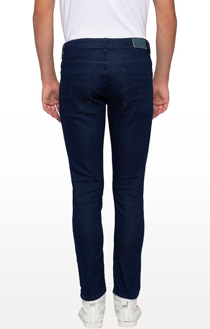 Spykar Men Blue Cotton Super Slim Fit Tapered Length Jeans (Super Skinny)