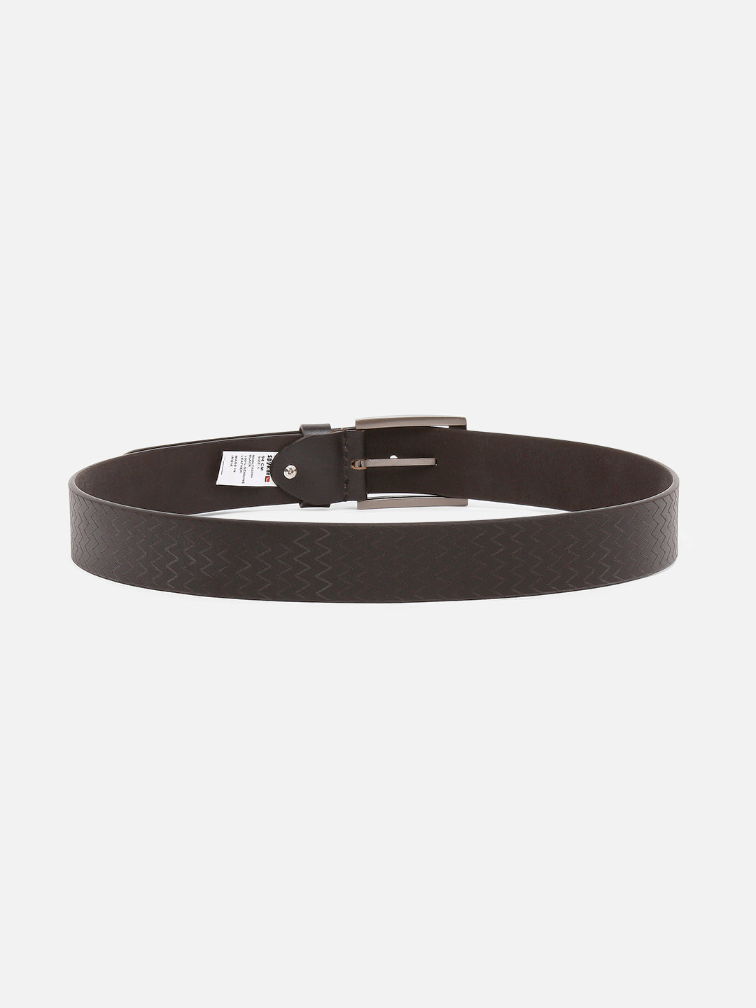 Spykar Men Black Leather Belt