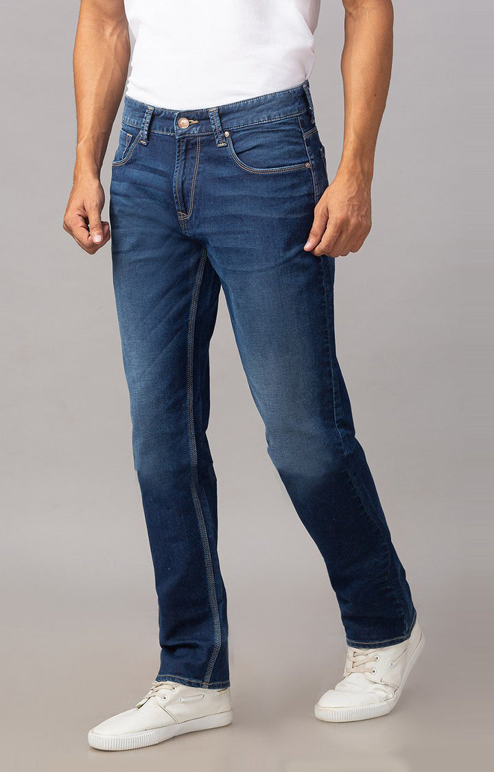 Spykar Men Blue Cotton Comfort Fit Jeans (Ricardo)