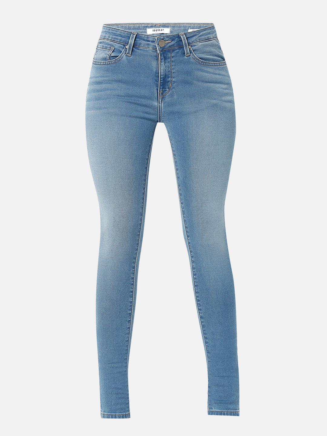 Spykar Blue Slim Fit Jeans For Women (Adora)