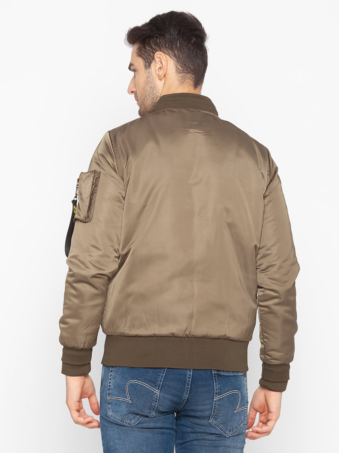 Spykar Green Polyester Men Jacket