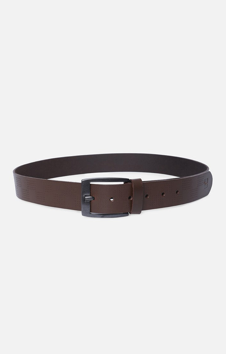 Spykar Brown Belt (L) & Olive Deodorant Combo