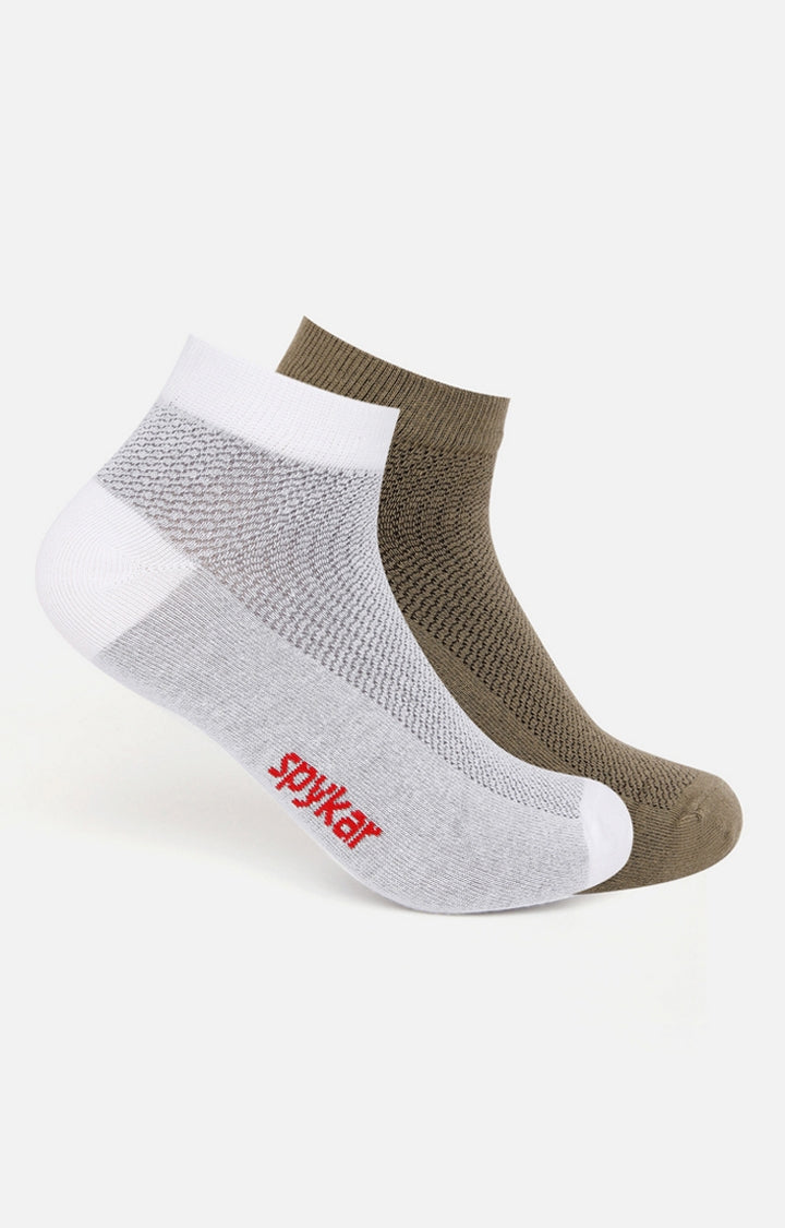Spykar Cotton White Socks - Pair Of 2