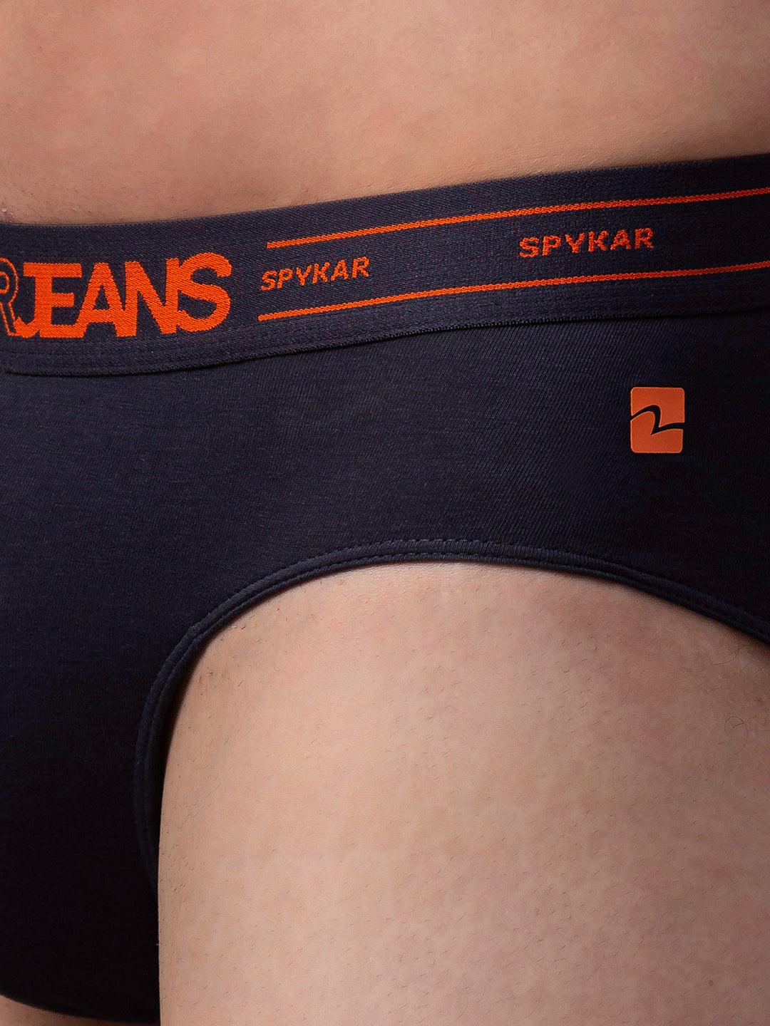 Underjeans By Spykar Men Premium Cotton Blend Grey Brief