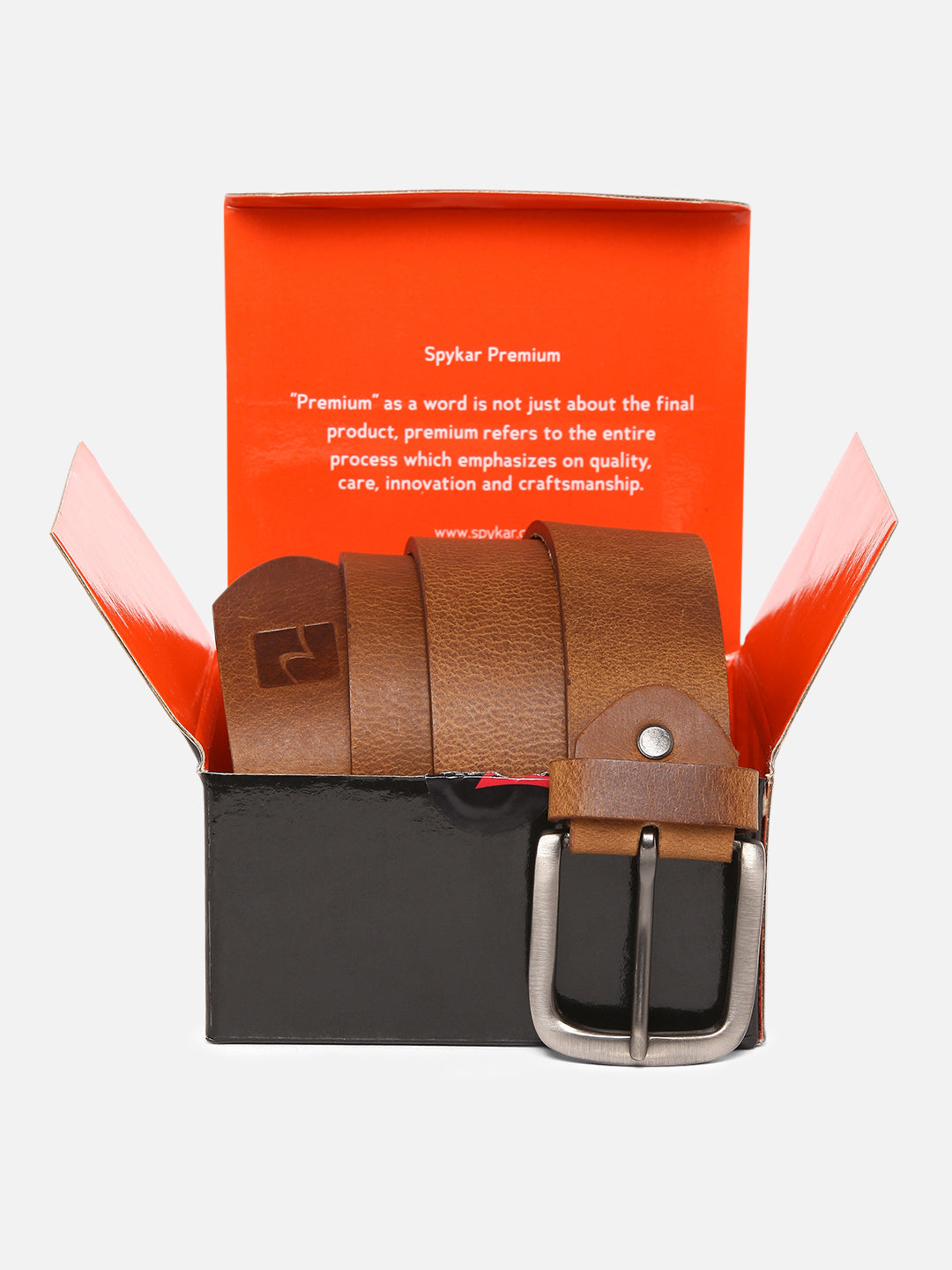 Spykar Men Brown Leather Belt