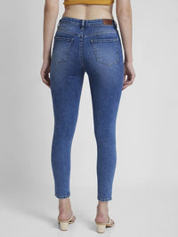 Spykar Women Light Blue Lycra Super Skinny Fit Ankle Length Clean Look Jeans -(Alexa)