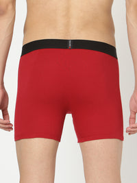 Underjeans By Spykar Men Premium Maroon Cotton Trunk