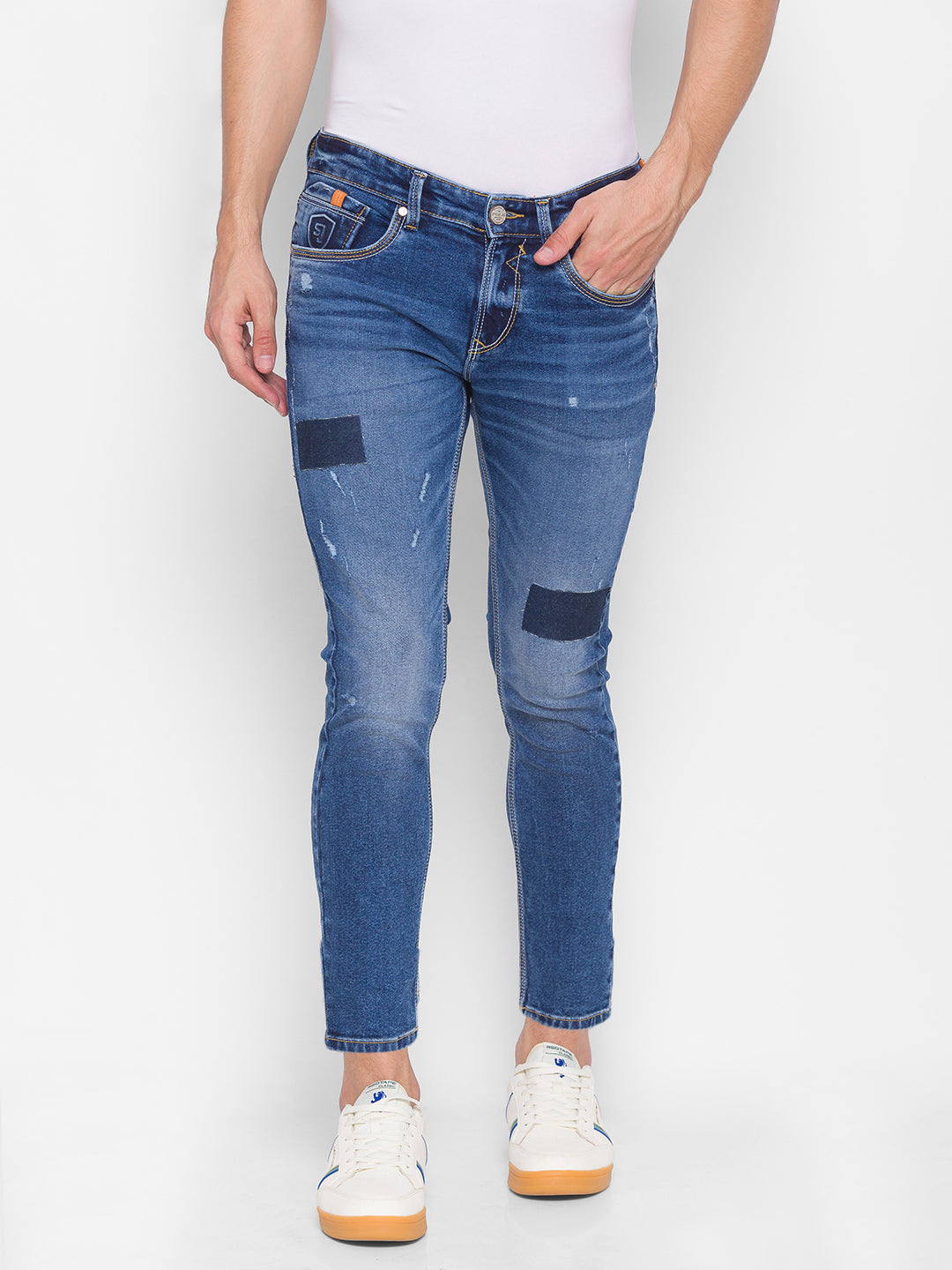 Spykar Blue Cotton Men Jeans (Kano)