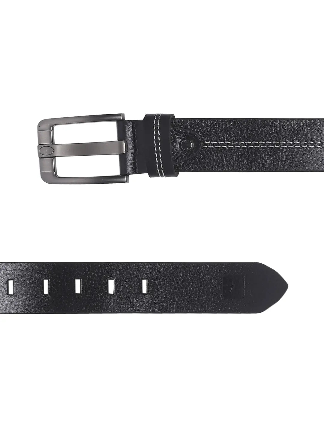 Spykar Men Black Leather Belt