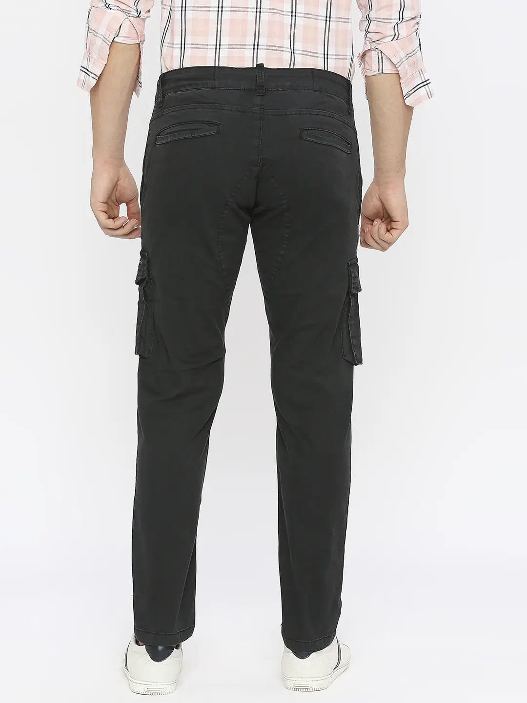 Buy Grey Trousers & Pants for Men by T-Base Online | Ajio.com