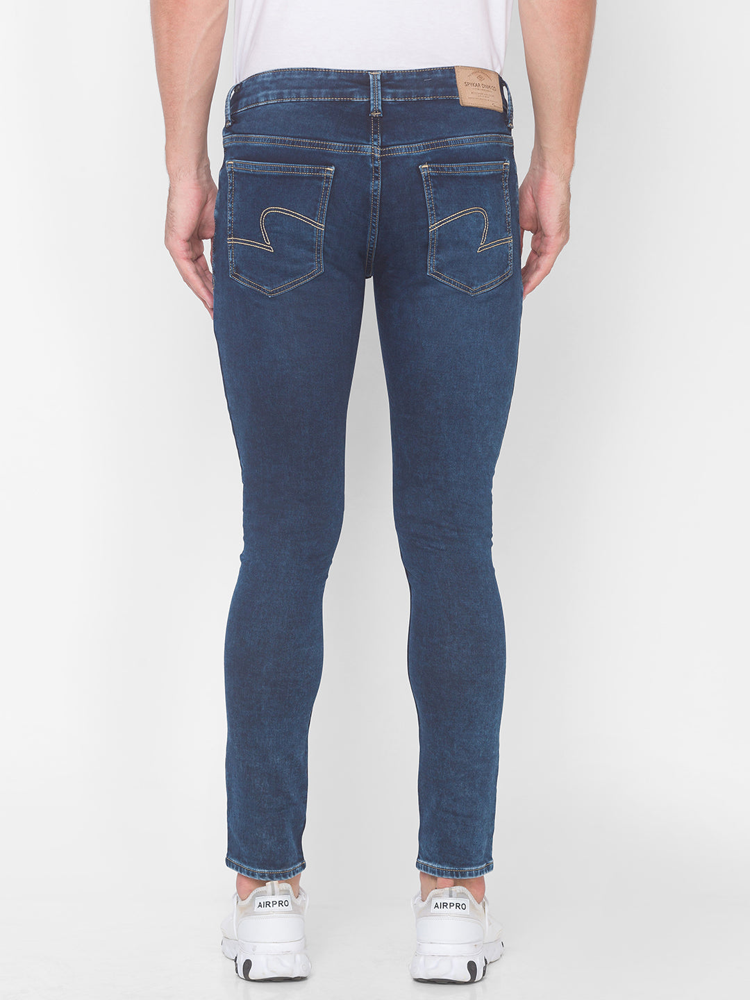 Spykar Men Dark Blue Cotton Jeans (Super Skinny)