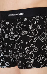 Underjeans By Spykar Men Premium Black Cotton Blend Trunk